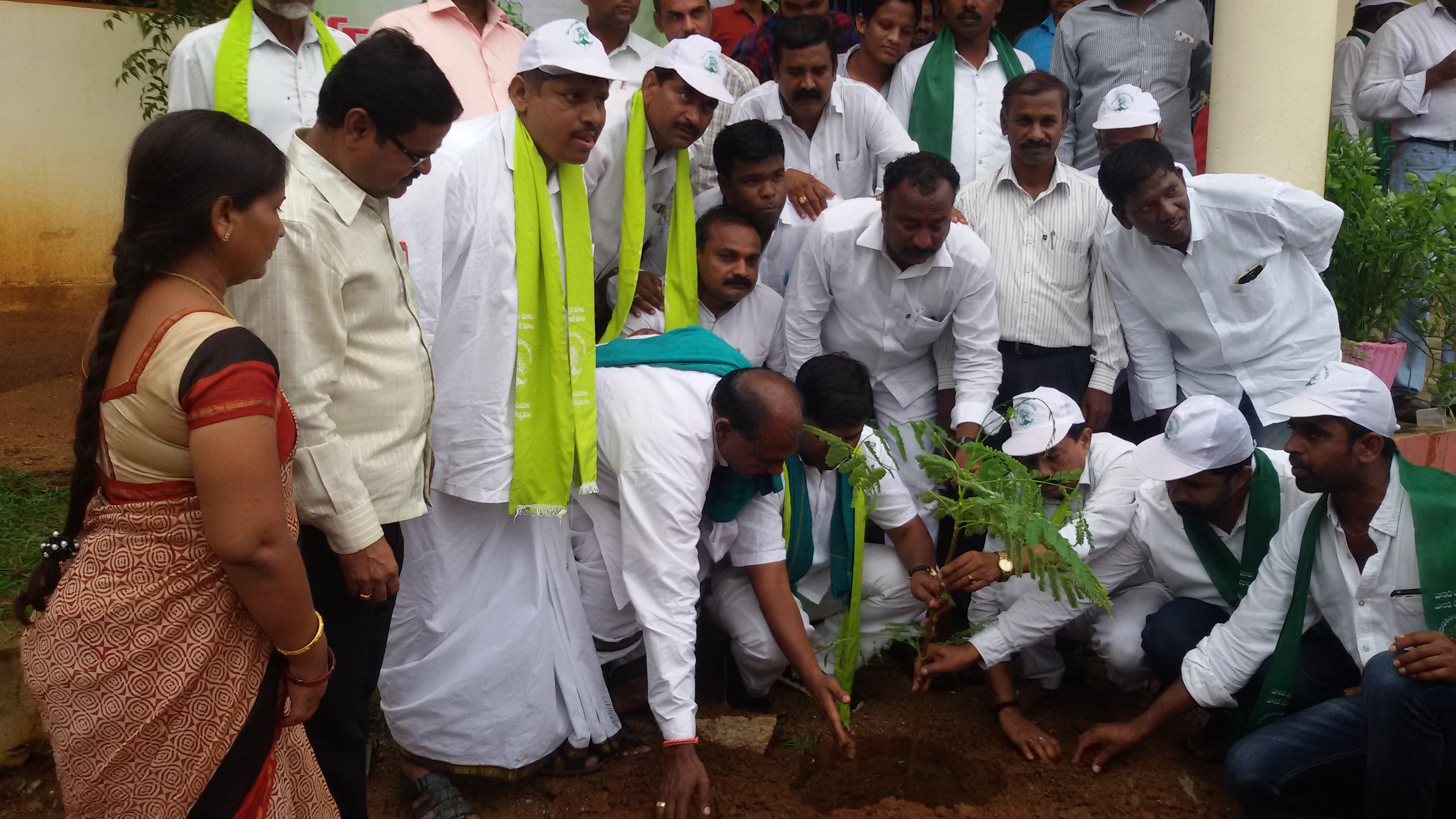 Harithaharam programme -tree plantation by MLA-sri.A.Jeevan Reddy on 28-06-2016